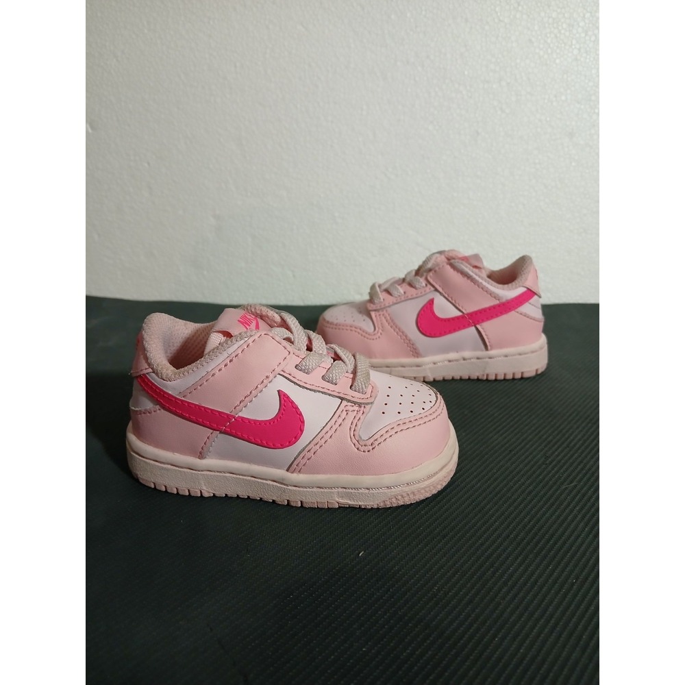 Nike Dunk Low Triple Pink Toddler Size 4C DH9761-600